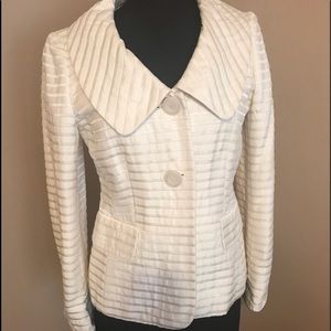 Ellen Tracy ivory Lined Blazer 6